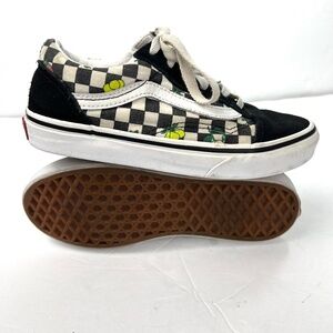 Vans Sk8r Old Skool Checkerboard Fruit Print Sneakers Girls size 3.0 Summer
